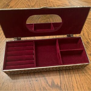 Vintage Godinger silver plated rectangular jewelry box